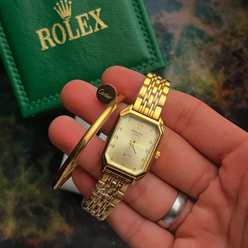Watch & Braclet Gold
